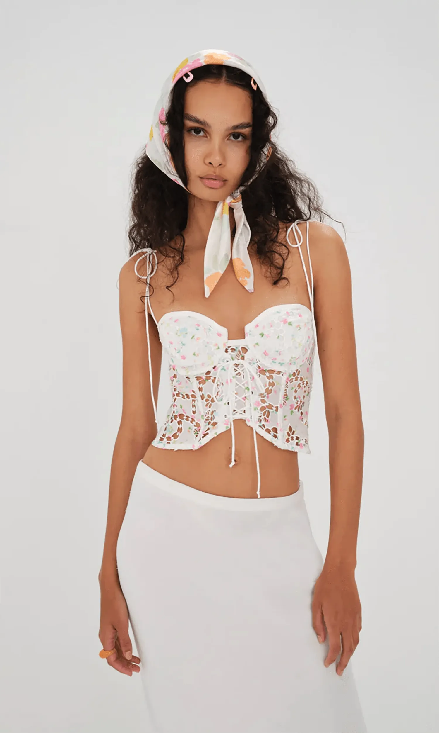 Kyra Crop Top by For Love & Lemons on Sale