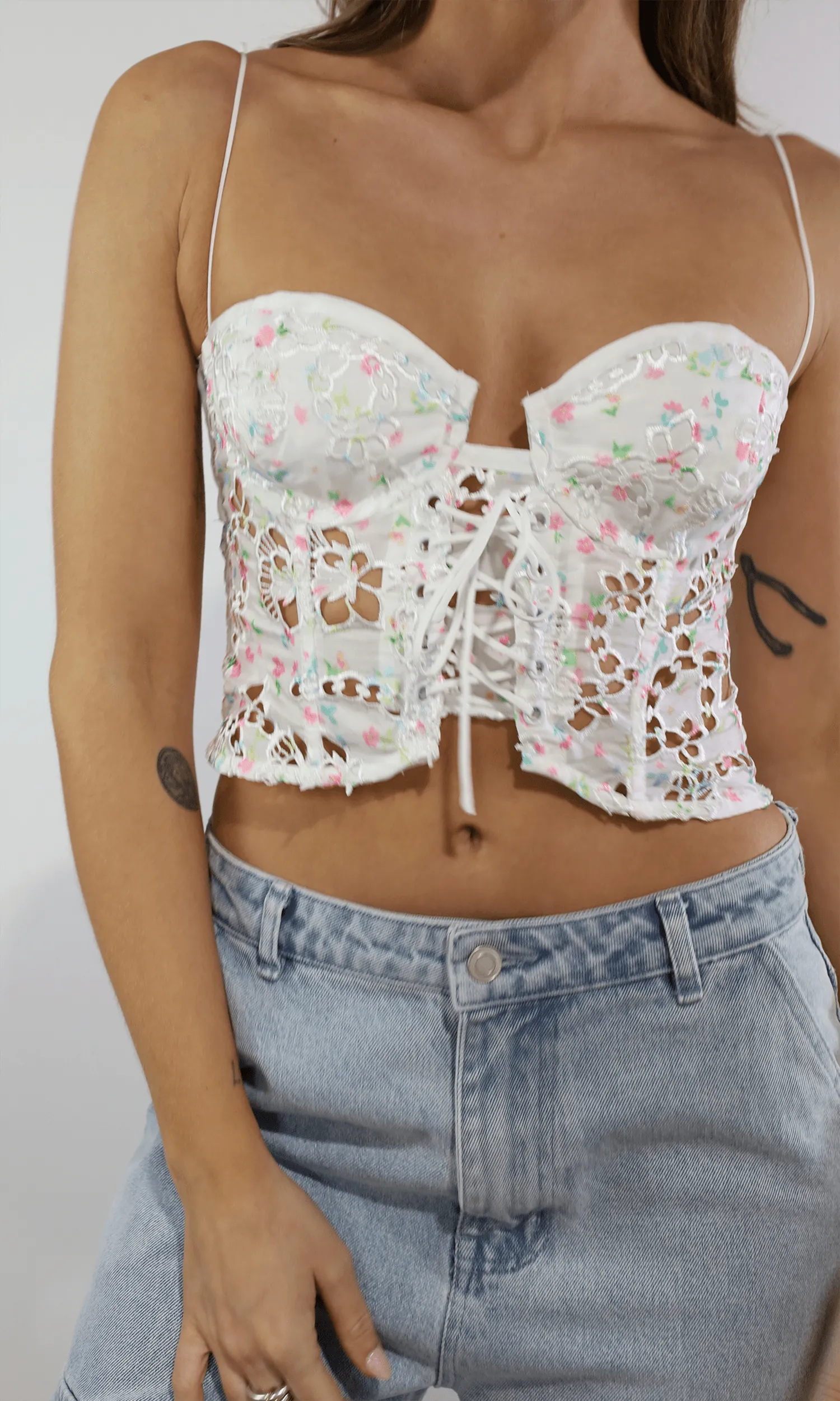 Kyra Crop Top by For Love & Lemons on Sale