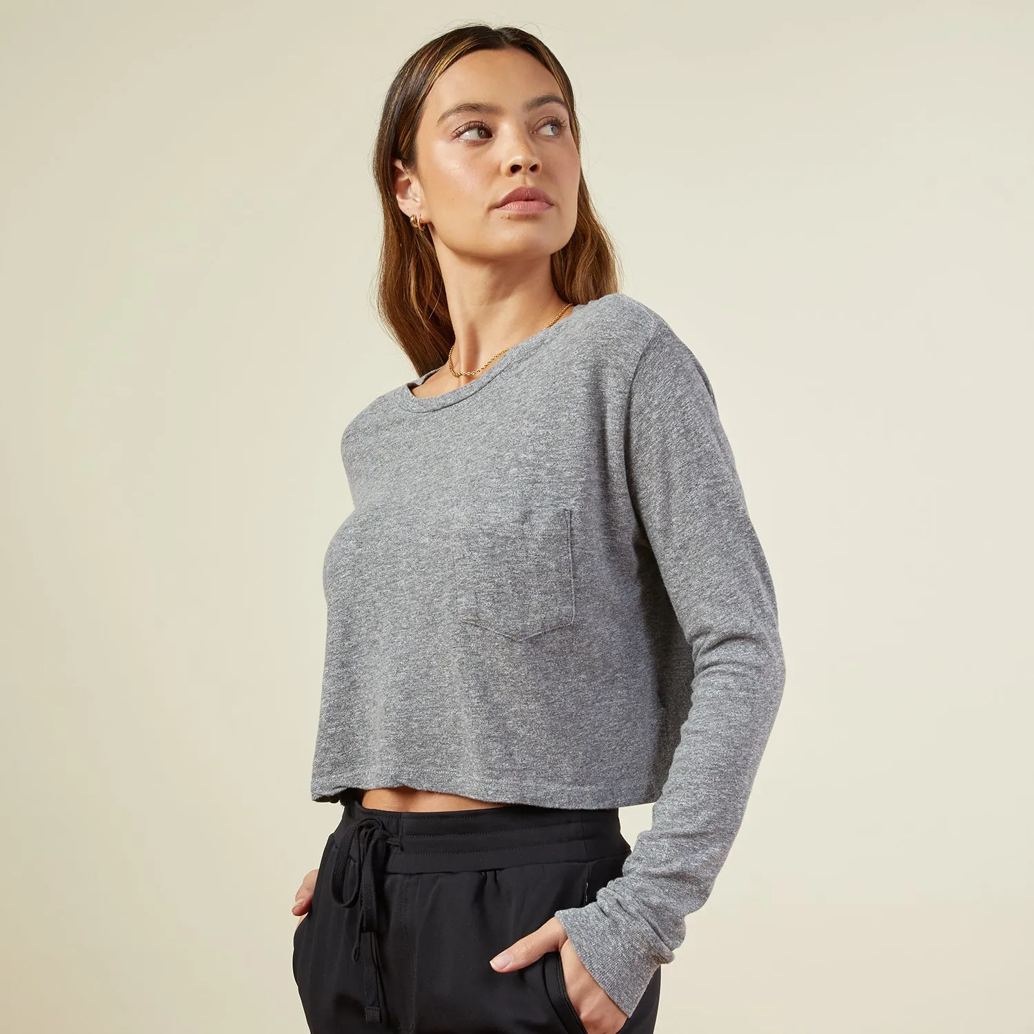 Long Sleeve Ex-Boyfriend Pocket Crew