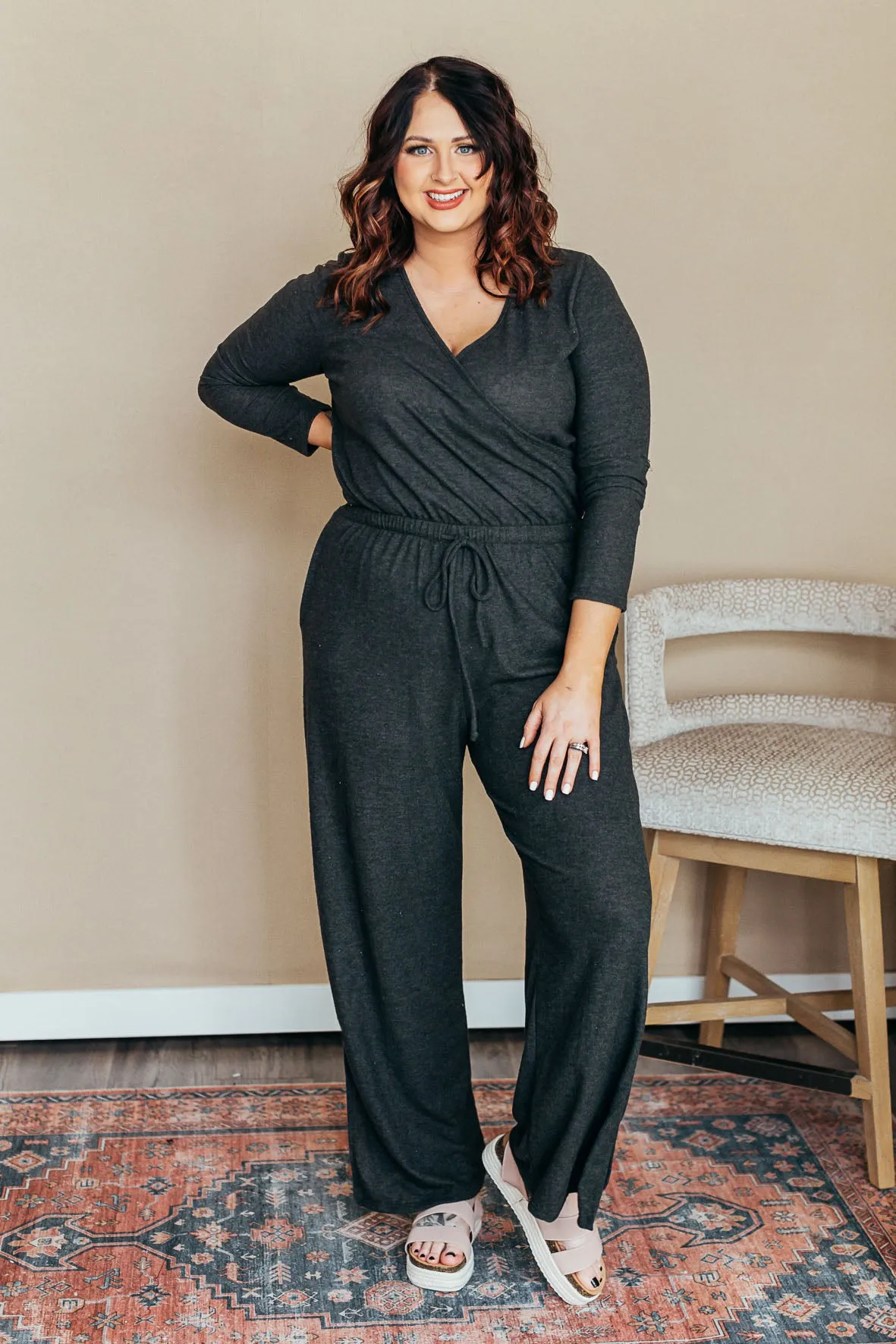 Cross Front Jumpsuit in 2 Color Options