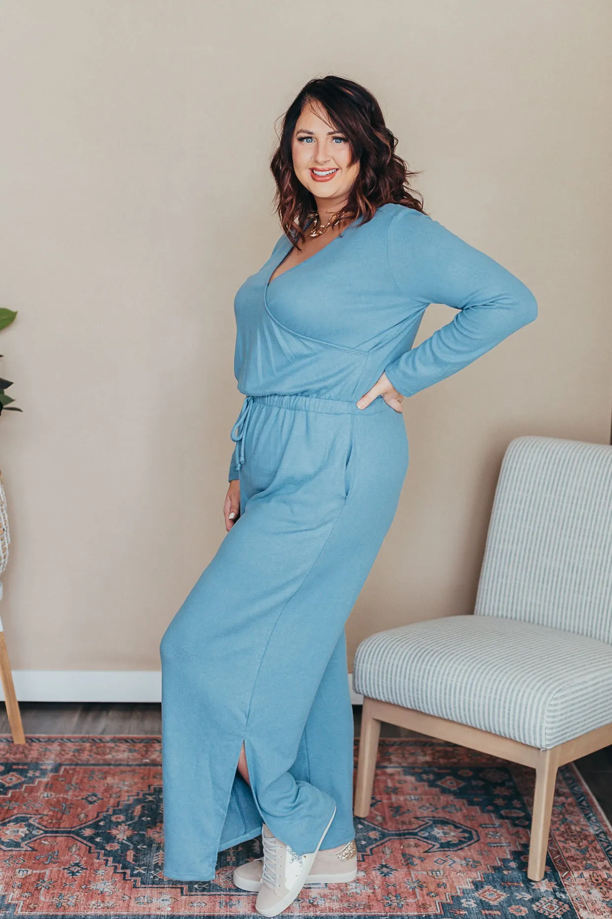 Cross Front Jumpsuit in 2 Color Options