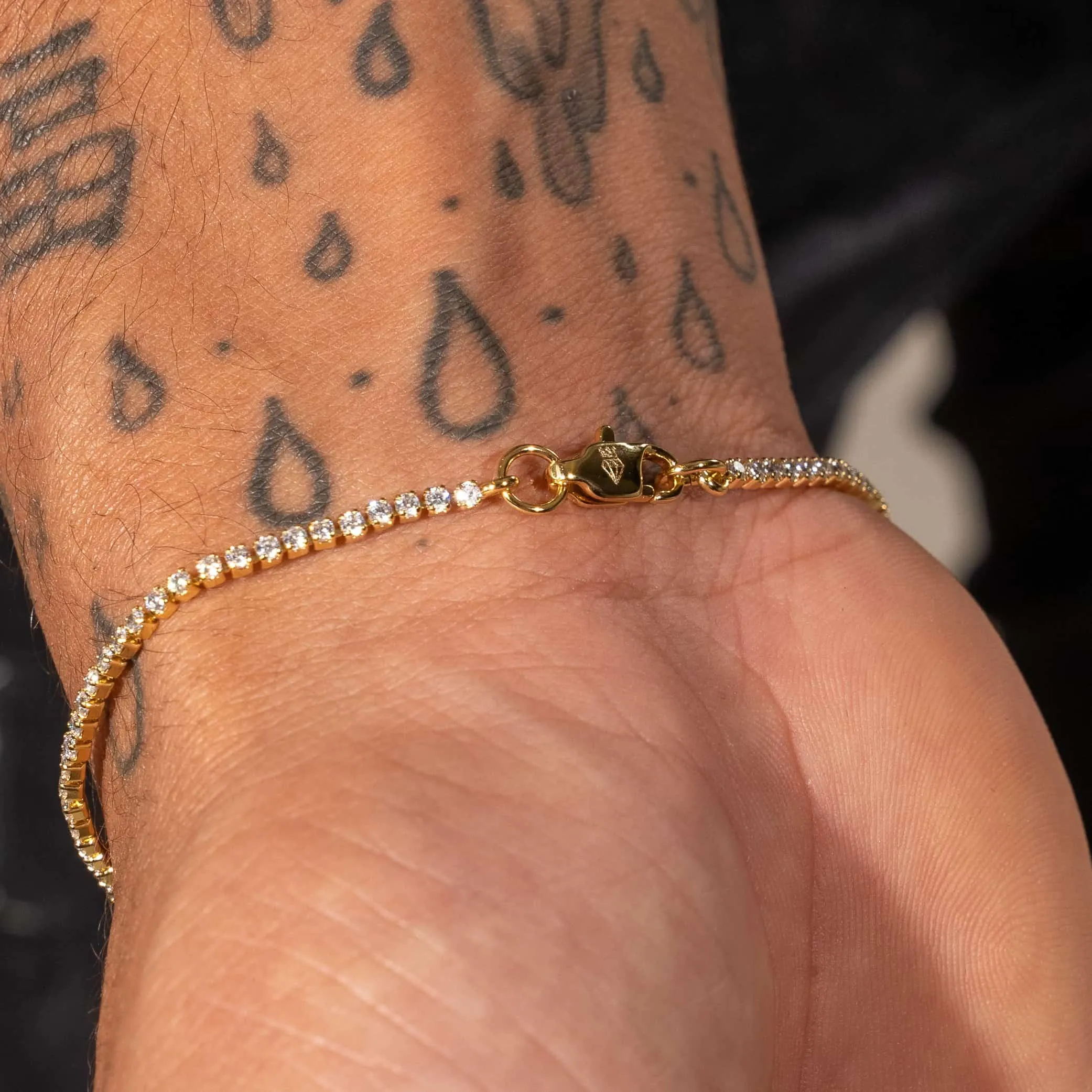 Gold Micro Tennis Bracelet