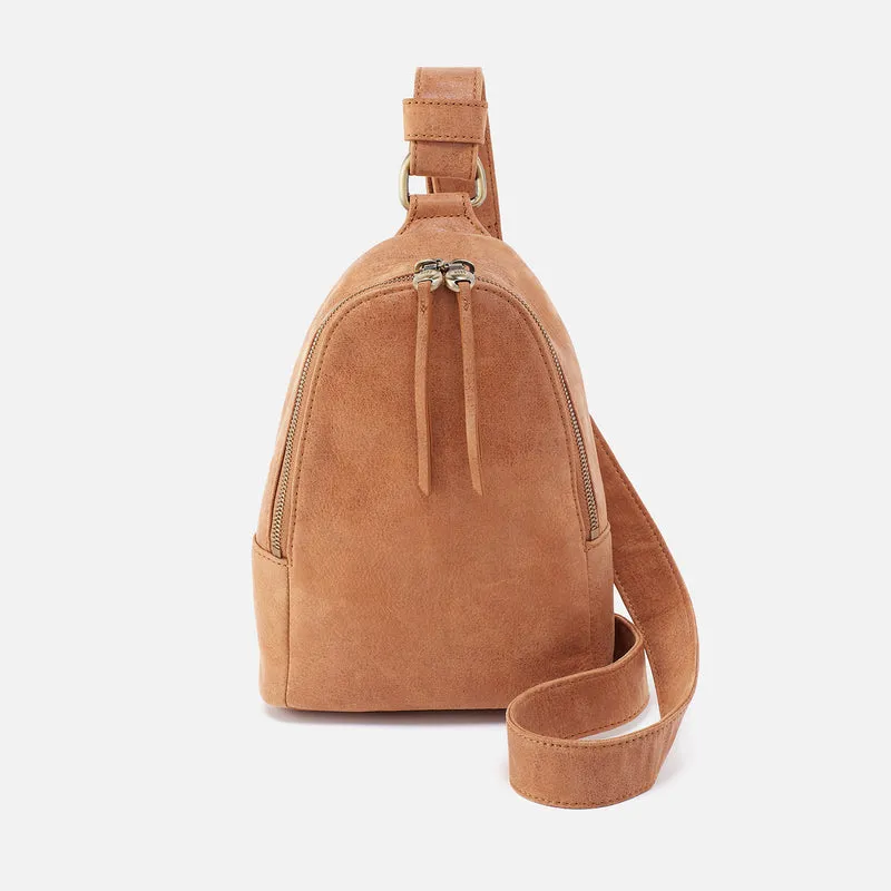 Darcy Taupe Double Crossbody Hobo Bag