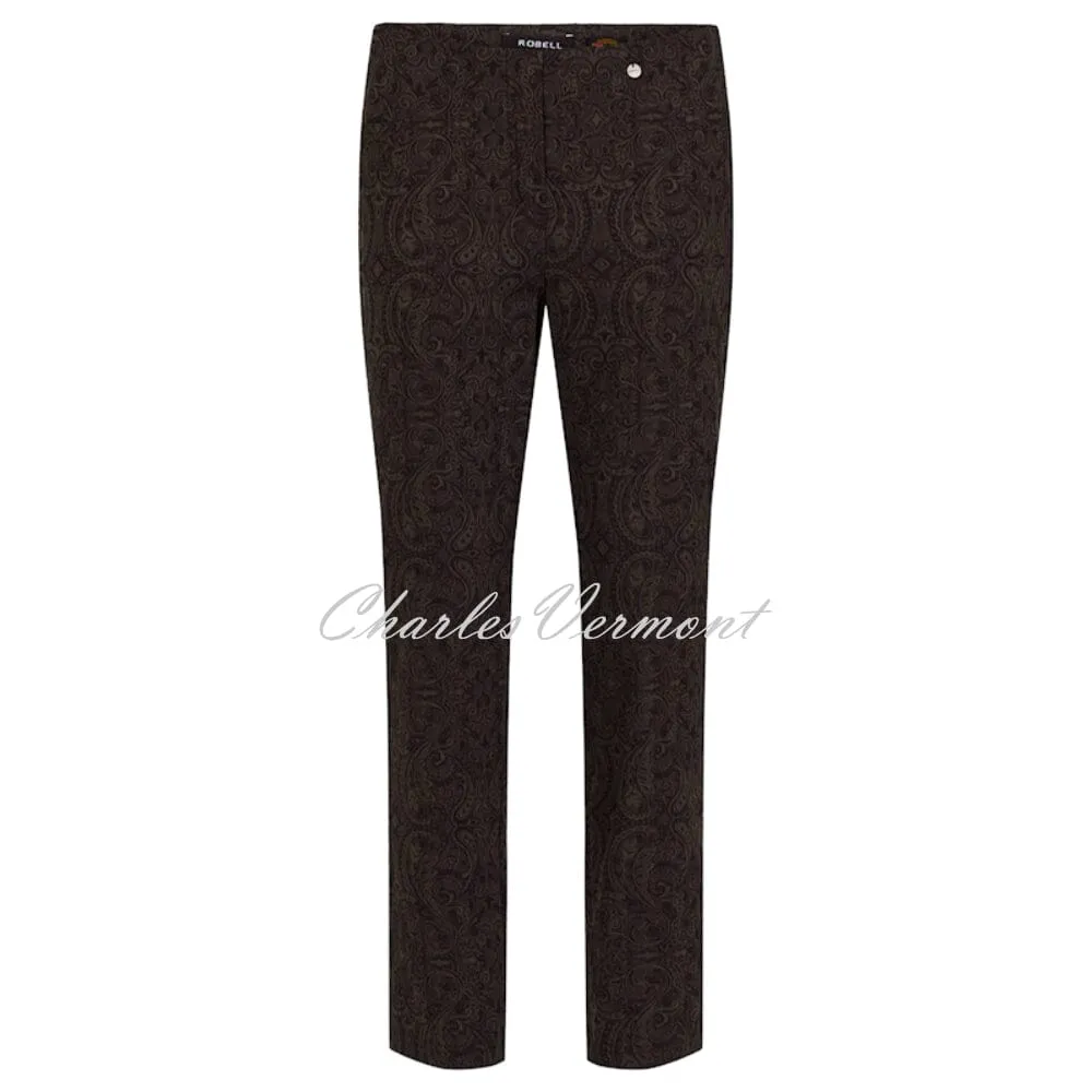 Trendy Robell Bella 09 Dark Brown Trouser