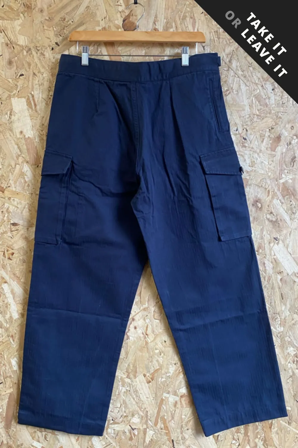 Dark Navy Cargo Pants, Size 34, Length 27.5