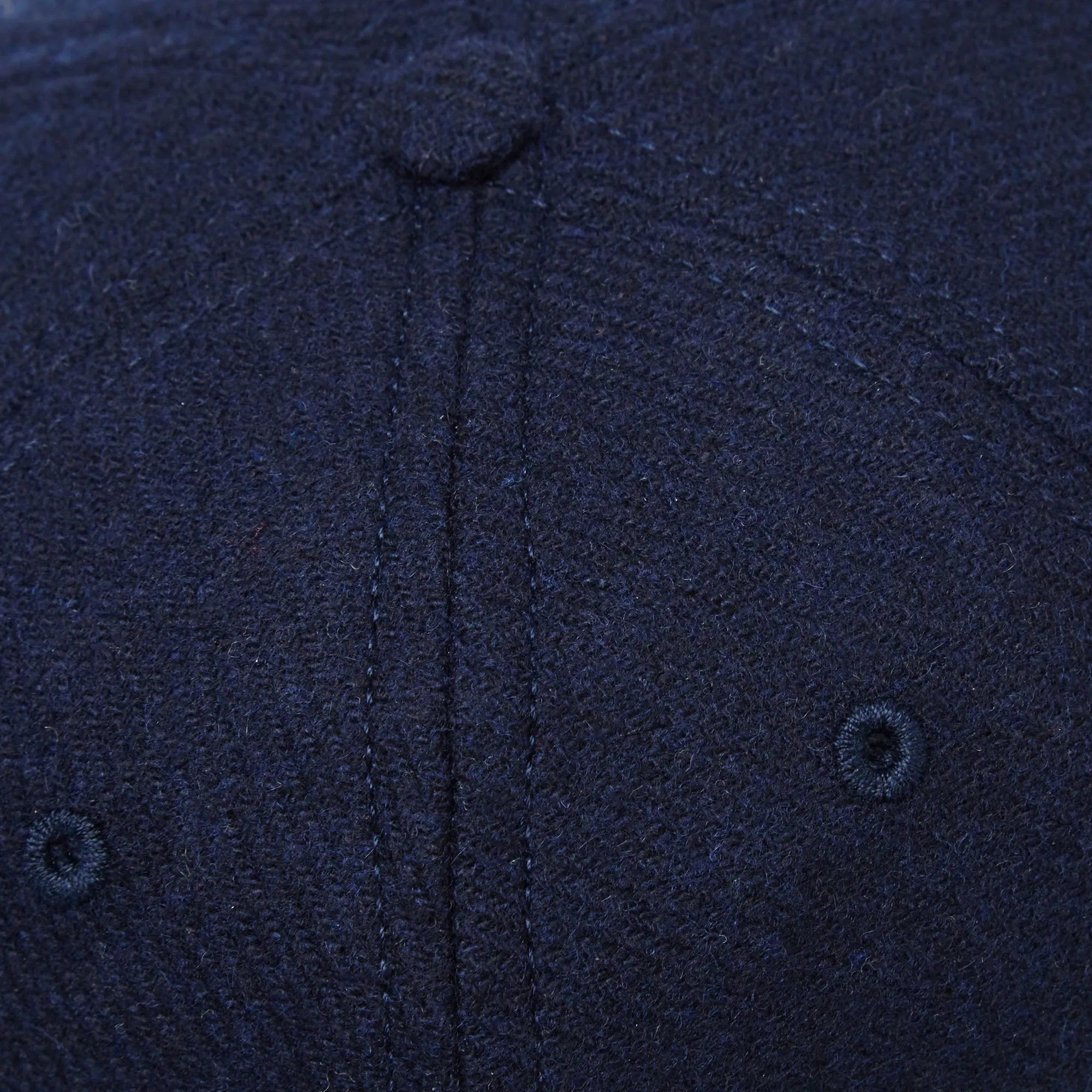 Norse Projects Dark Navy Wool 6 Panel Flat Cap