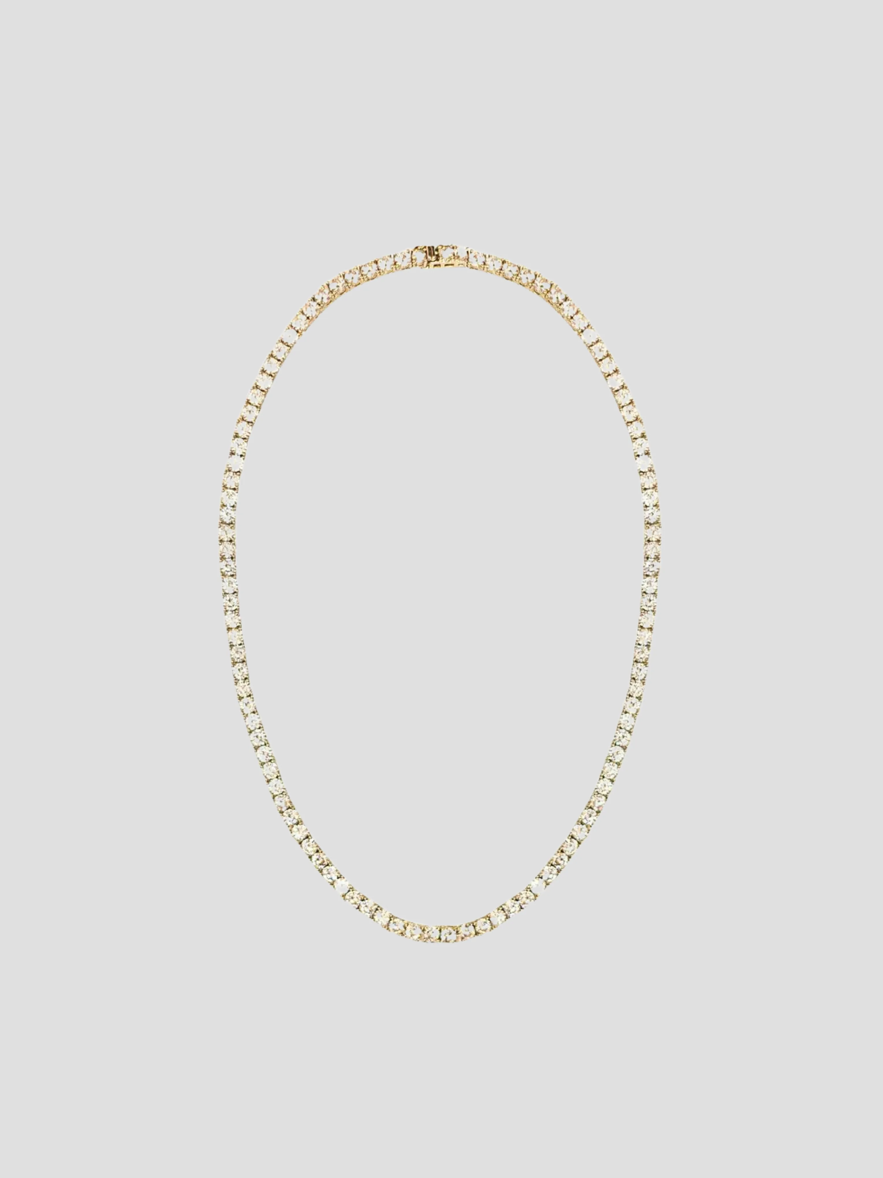 16 Gold Tennis Theme Necklace