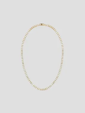 16 Gold Tennis Theme Necklace