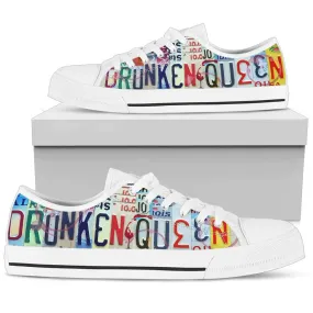 Women's Low Top Tennis Shoes by Drunken Queen