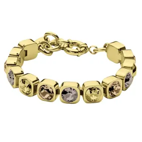 Conian Gold Tennis Bracelet by Dyrberg/Kern