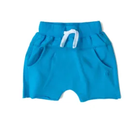 Electric Blue Skillfully Cut Harem Shorts