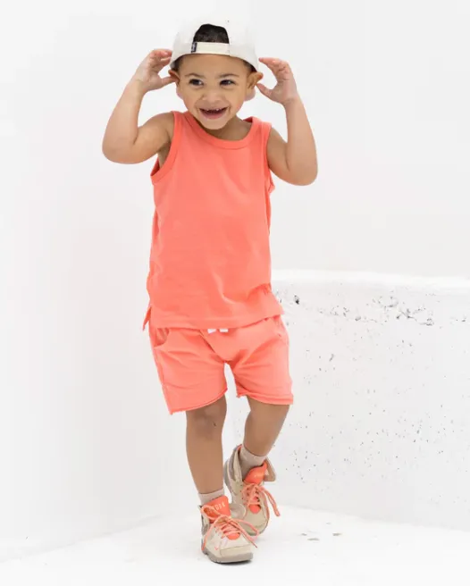 Electric Pink Elevated Tank Top by Little Bipsy