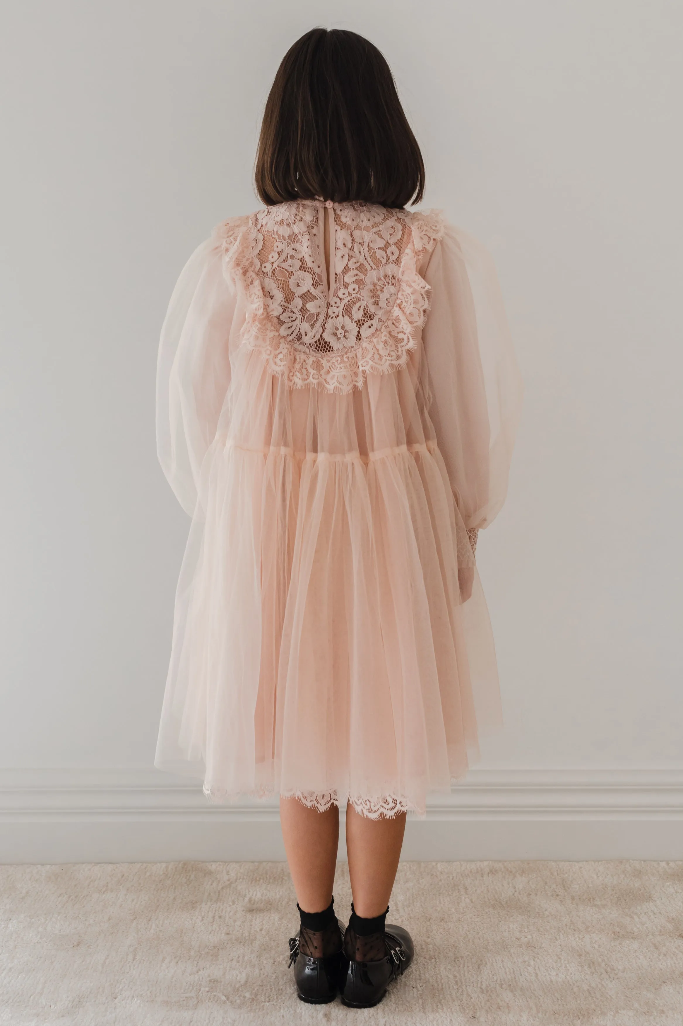 French Lace Tulle Babydoll Dress