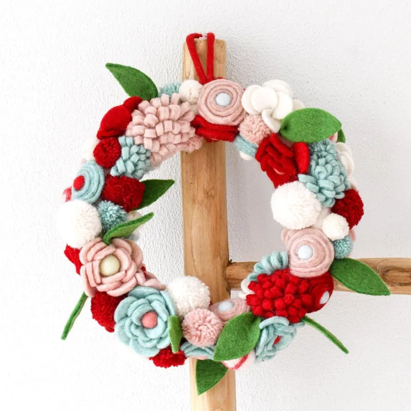 Felt Flower Wreath