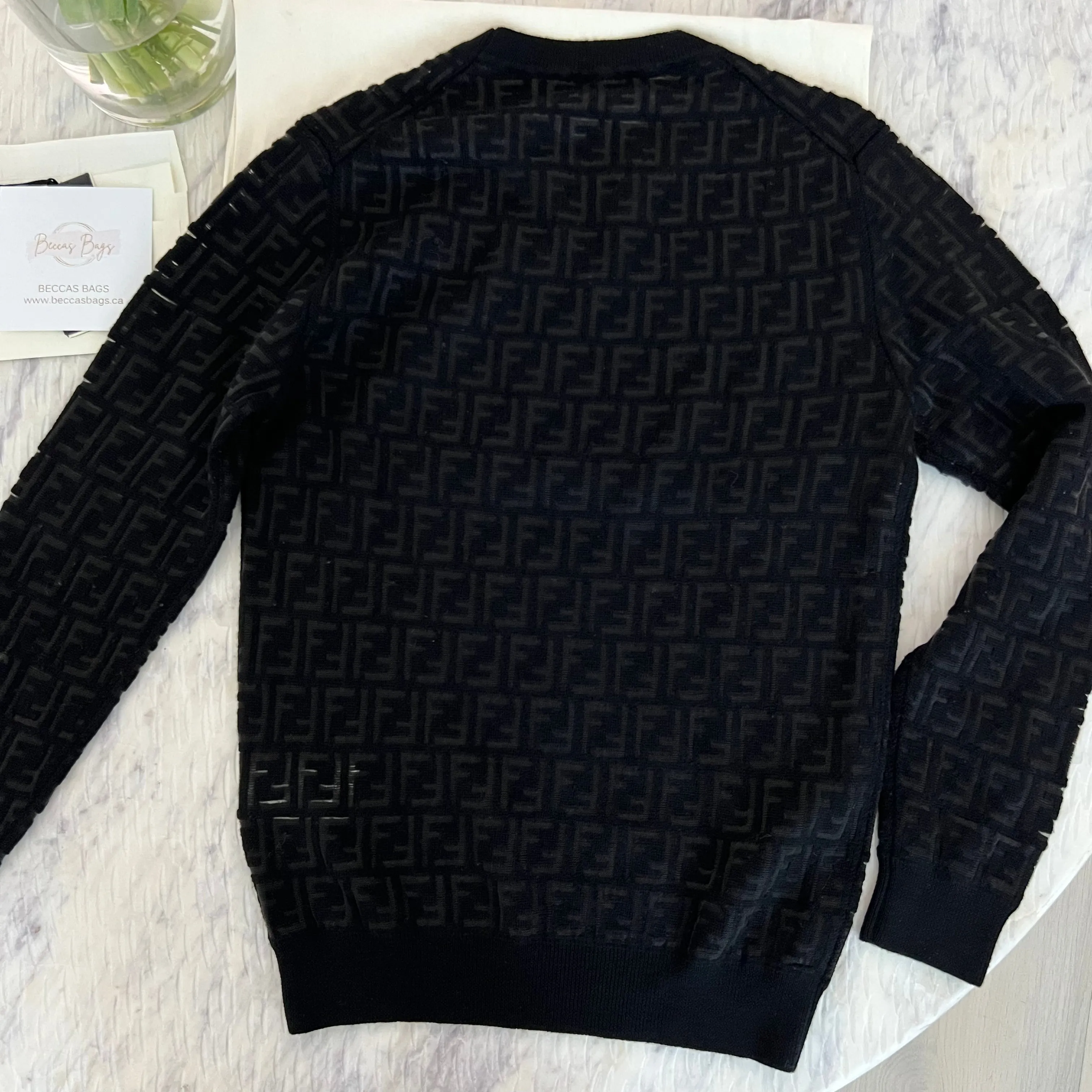 Fendi FF Black Jumper Pullover