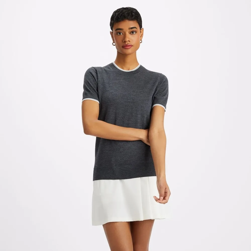 Plain Wool Casual Street Style Short Sleeves Logo