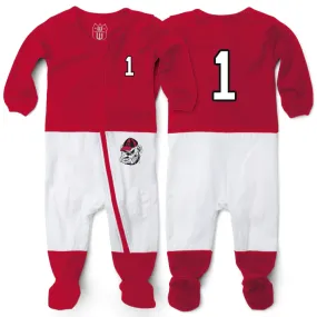 Georgia Bulldogs Baby Football Pajamas