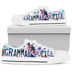 Grammar Police Low Top Tennis Shoes