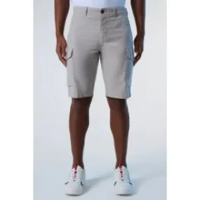 Gray men's cargo shorts