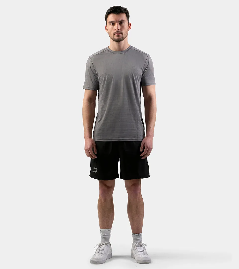 Grey Men's Perforated Sports T-shirt