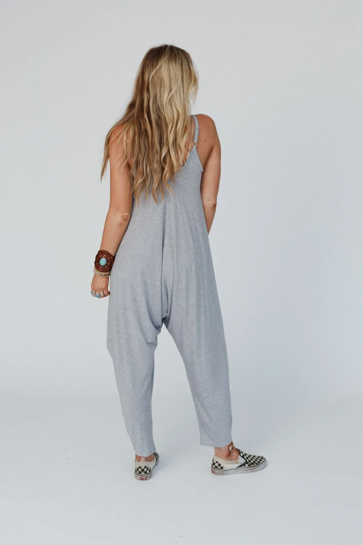 Ideal Harem Jumpsuit - Heather Gray