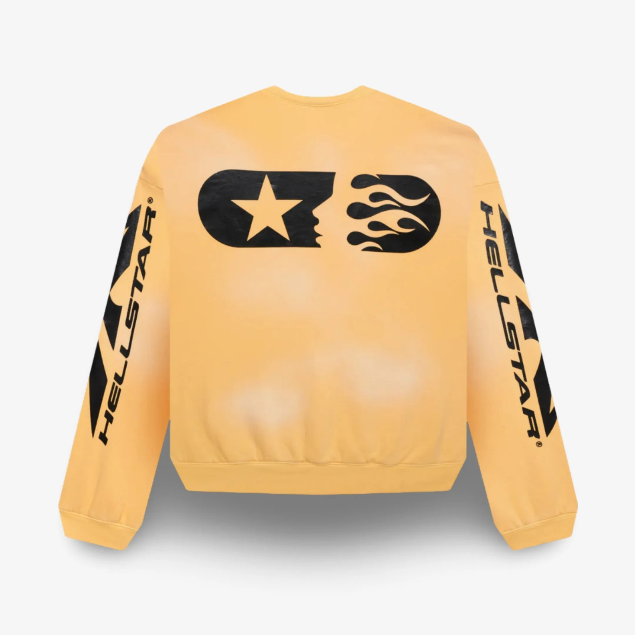 Hellstar SS24 Washed Yellow Sports Crewneck