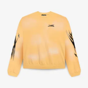 Hellstar SS24 Washed Yellow Sports Crewneck