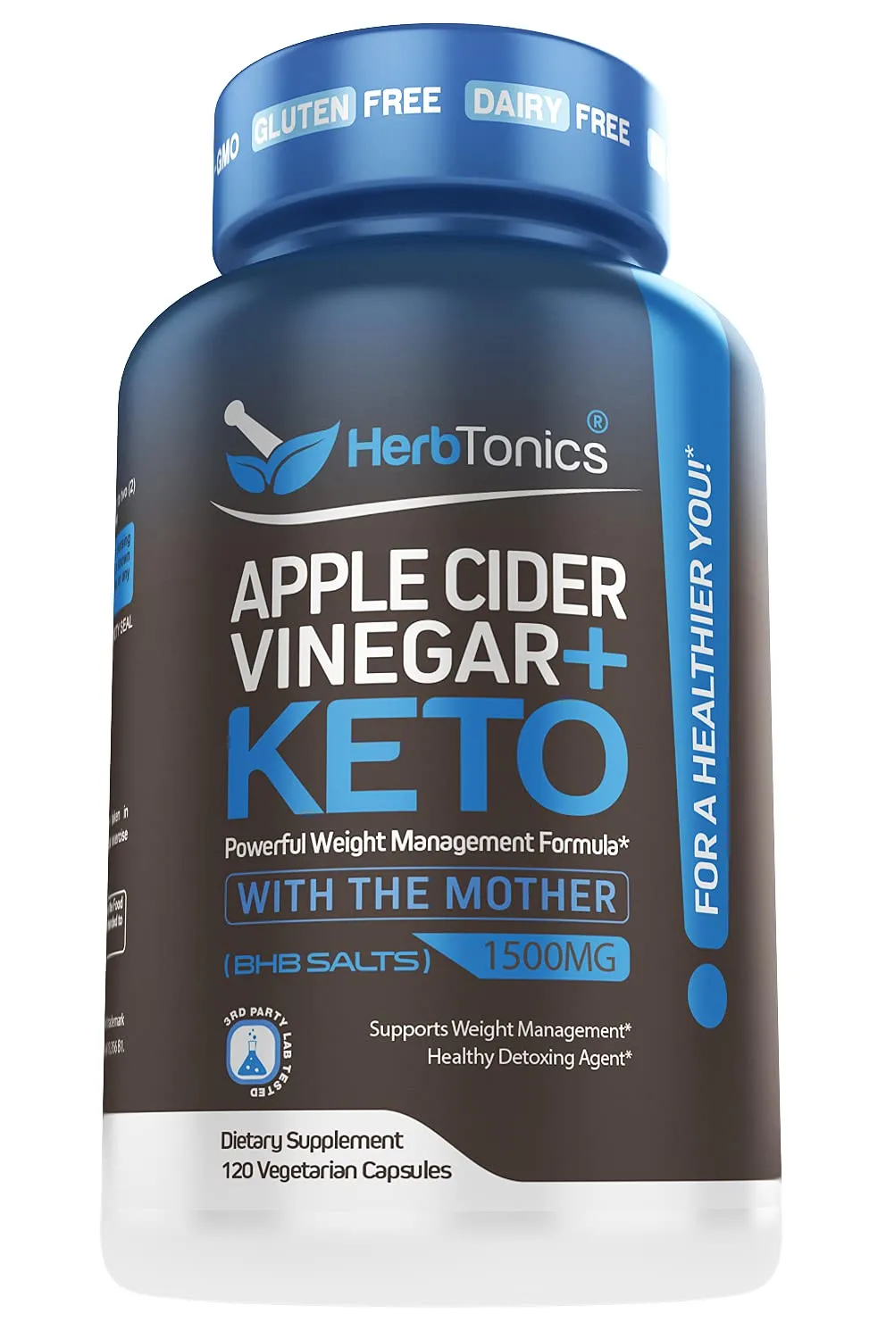 Herb Tonics 5x Potent Apple Cider Vinegar - 120 Capsules