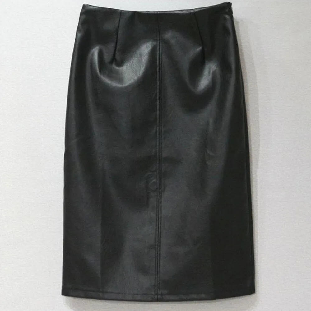 High Waist Black Pencil Skirts