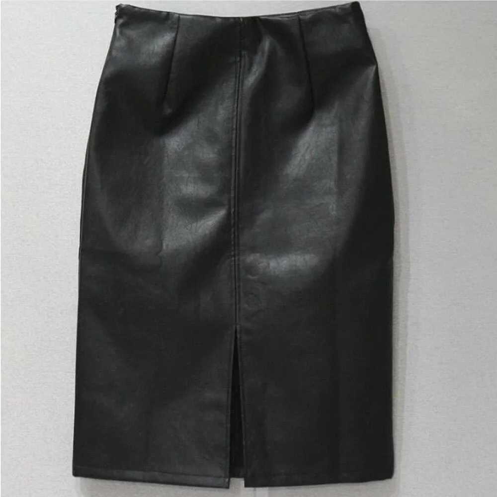 High Waist Black Pencil Skirts