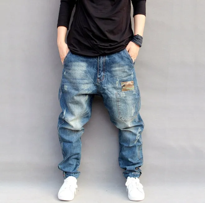 Hip Hop Loose Fit Denim Pants