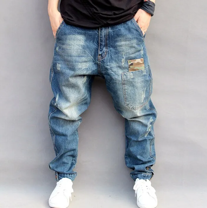 Hip Hop Loose Fit Denim Pants