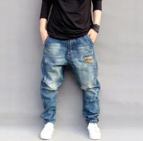 Hip Hop Loose Fit Denim Pants