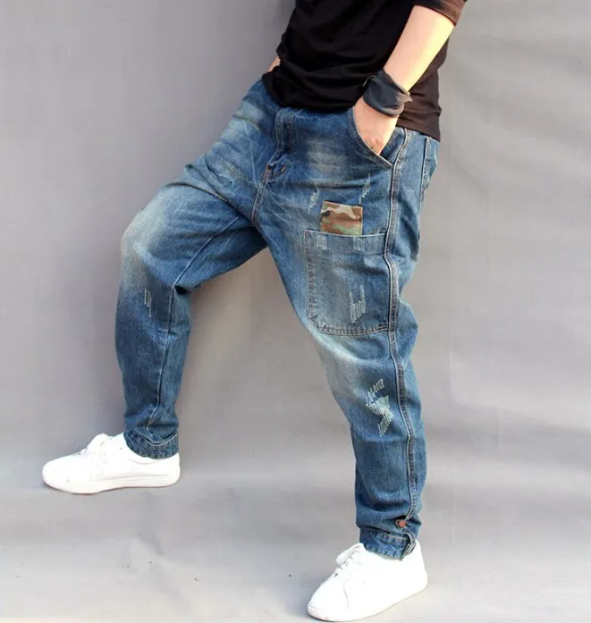 Hip Hop Loose Fit Denim Pants