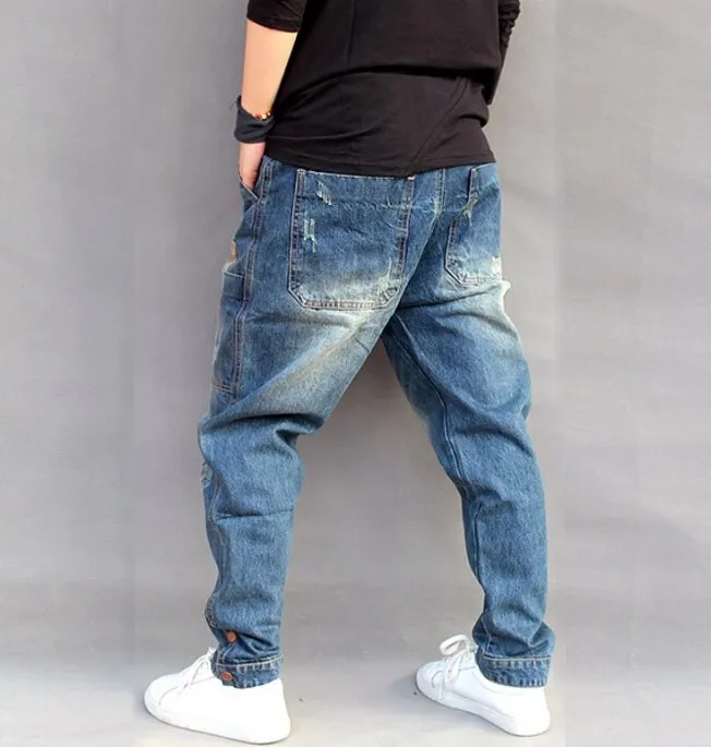 Hip Hop Loose Fit Denim Pants