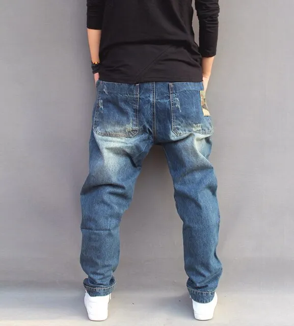 Hip Hop Loose Fit Denim Pants