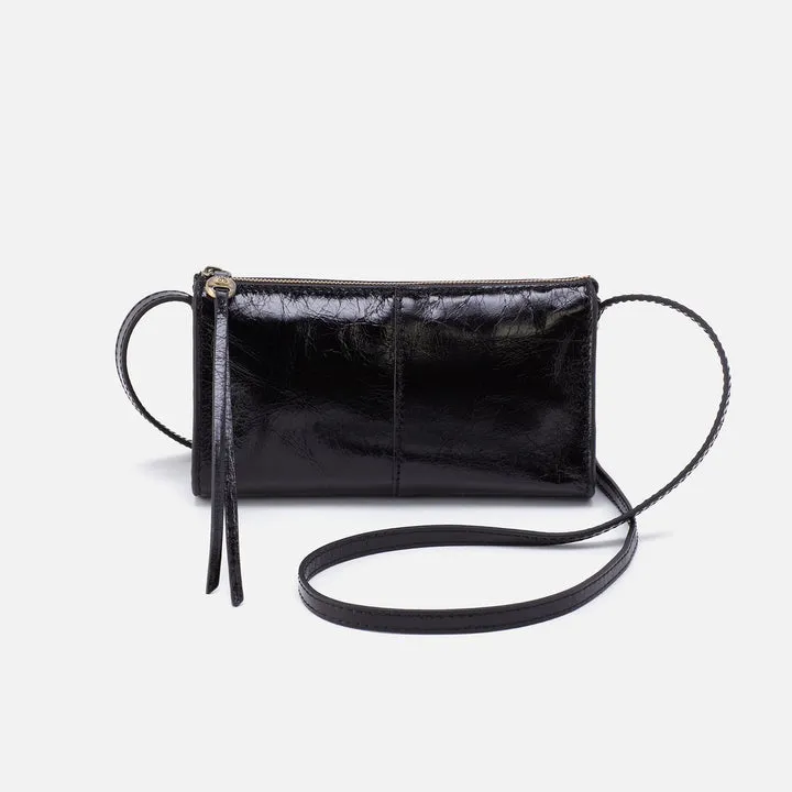 Hobo Bags Jewel Crossbody-Polished Black