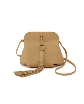 Hobo Birdy Tan Cinnamon Tassel Leather Crossbody