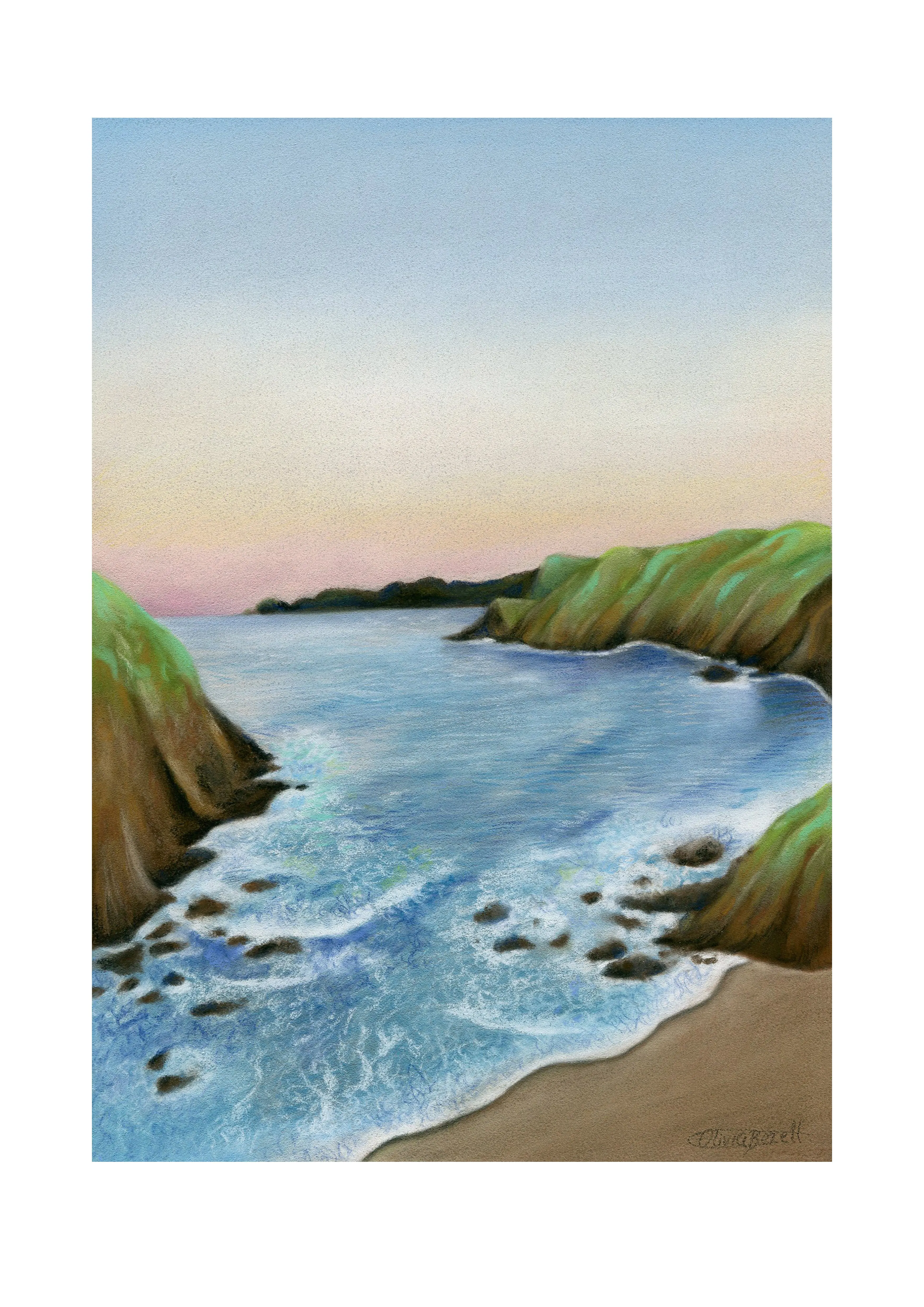 Pastel Art in 'In the Bay'