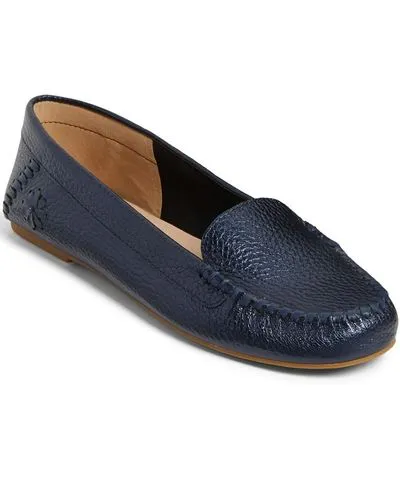 Jack Rogers Millie Moccasin Tumbled Leather Women's Slip-On Loafers