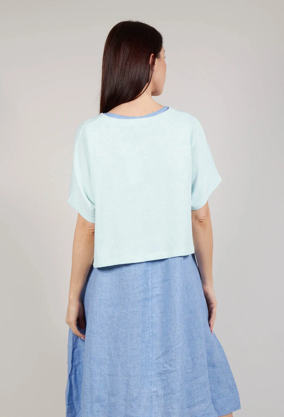 Stylish Cropped T-Shirt in Jade