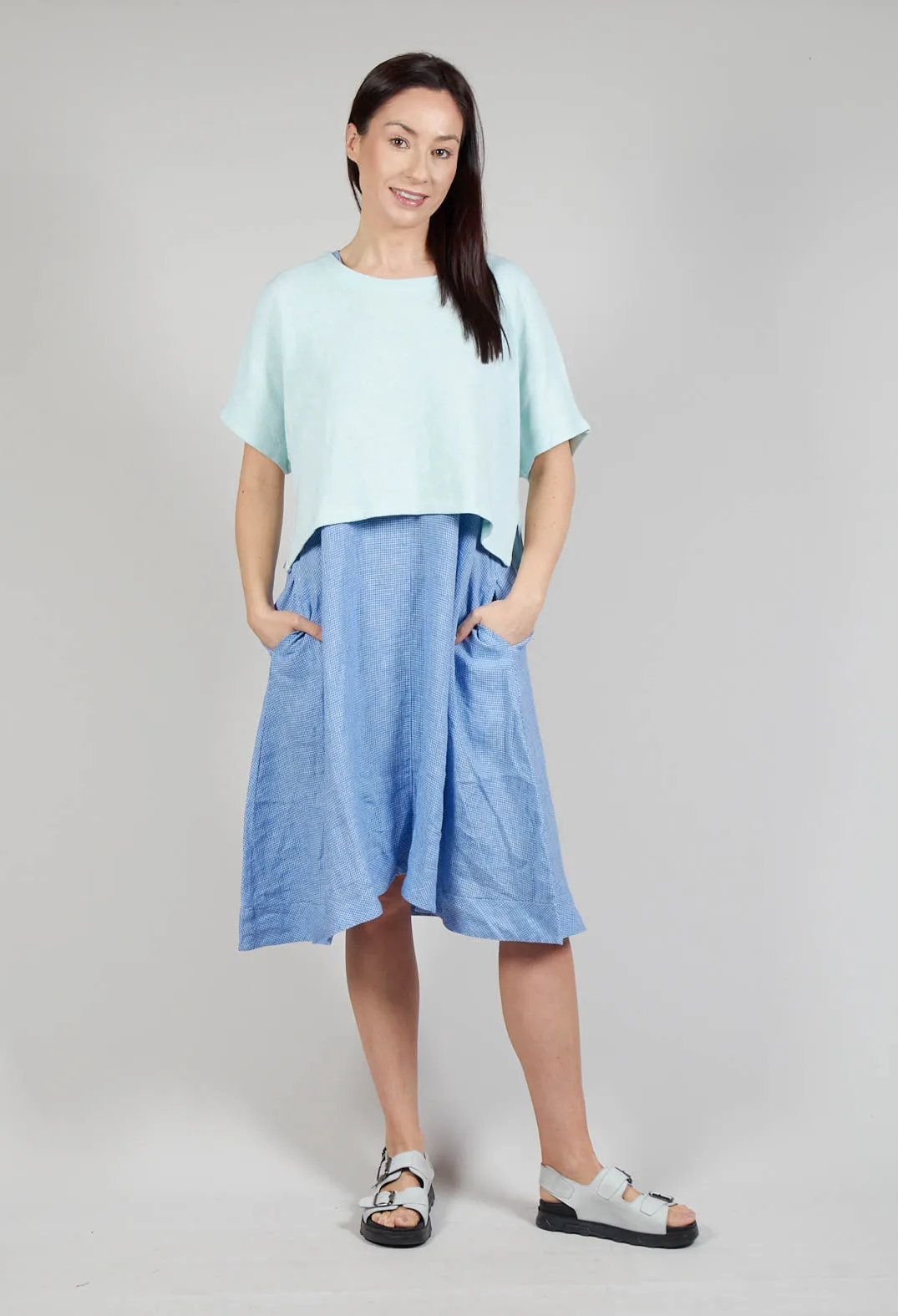 Stylish Cropped T-Shirt in Jade