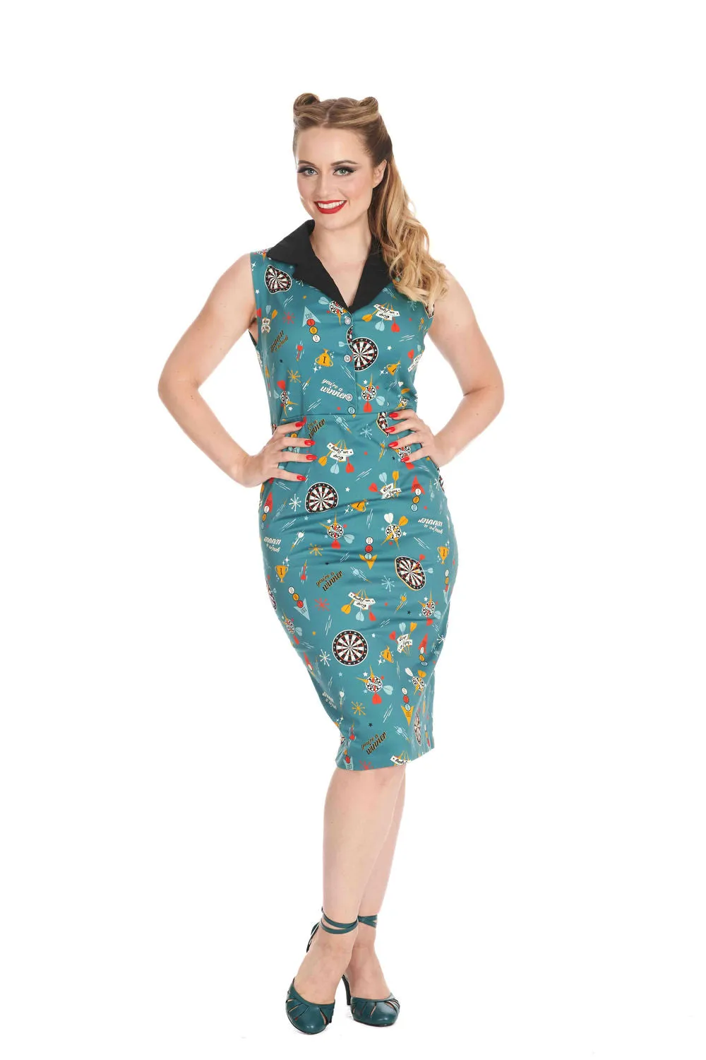 Airplane-Inspired Pencil Dress