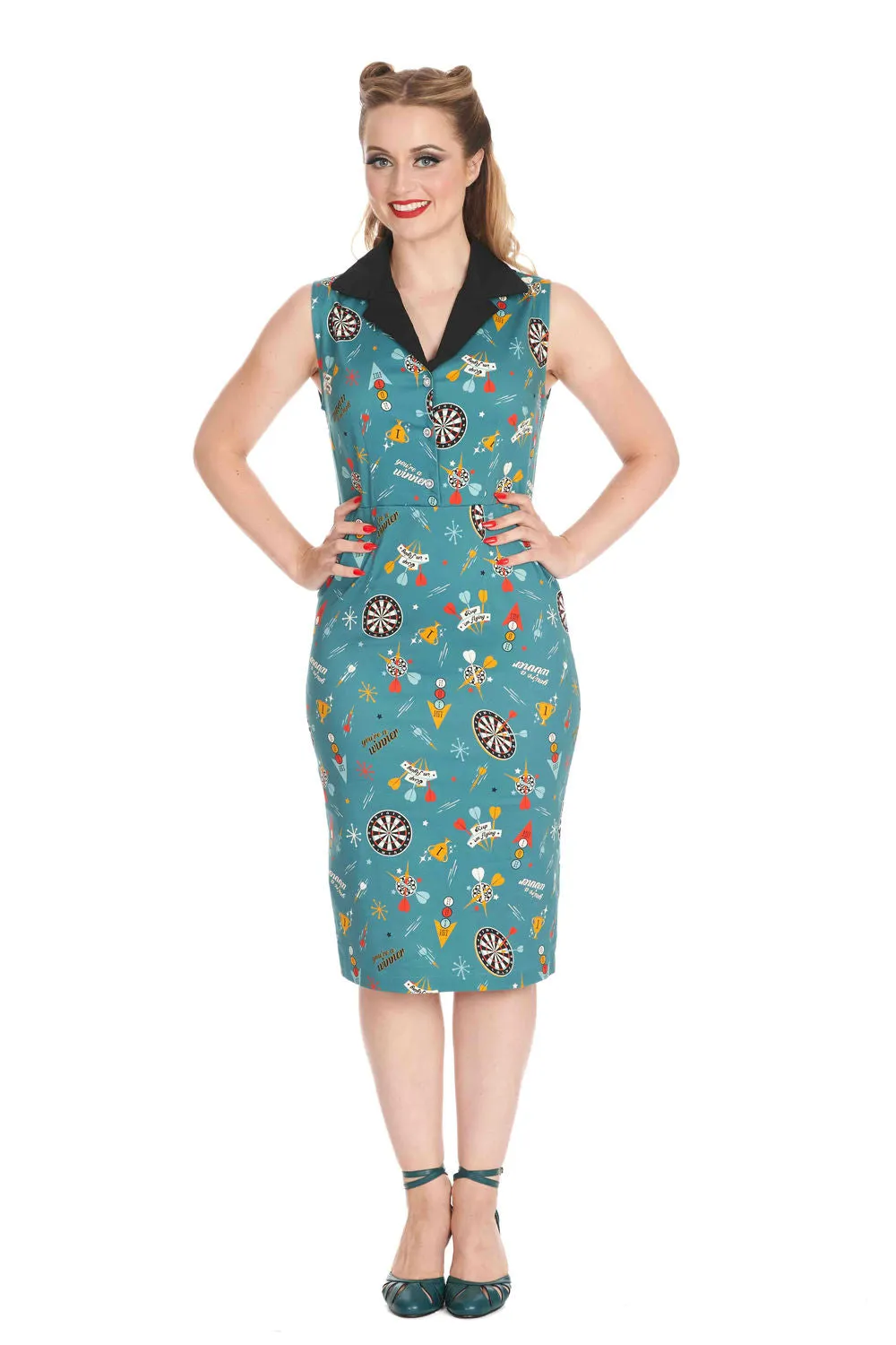 Airplane-Inspired Pencil Dress