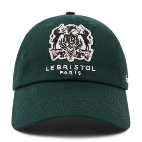 Le Bristol Paris Crest Wool Cap Forest Green