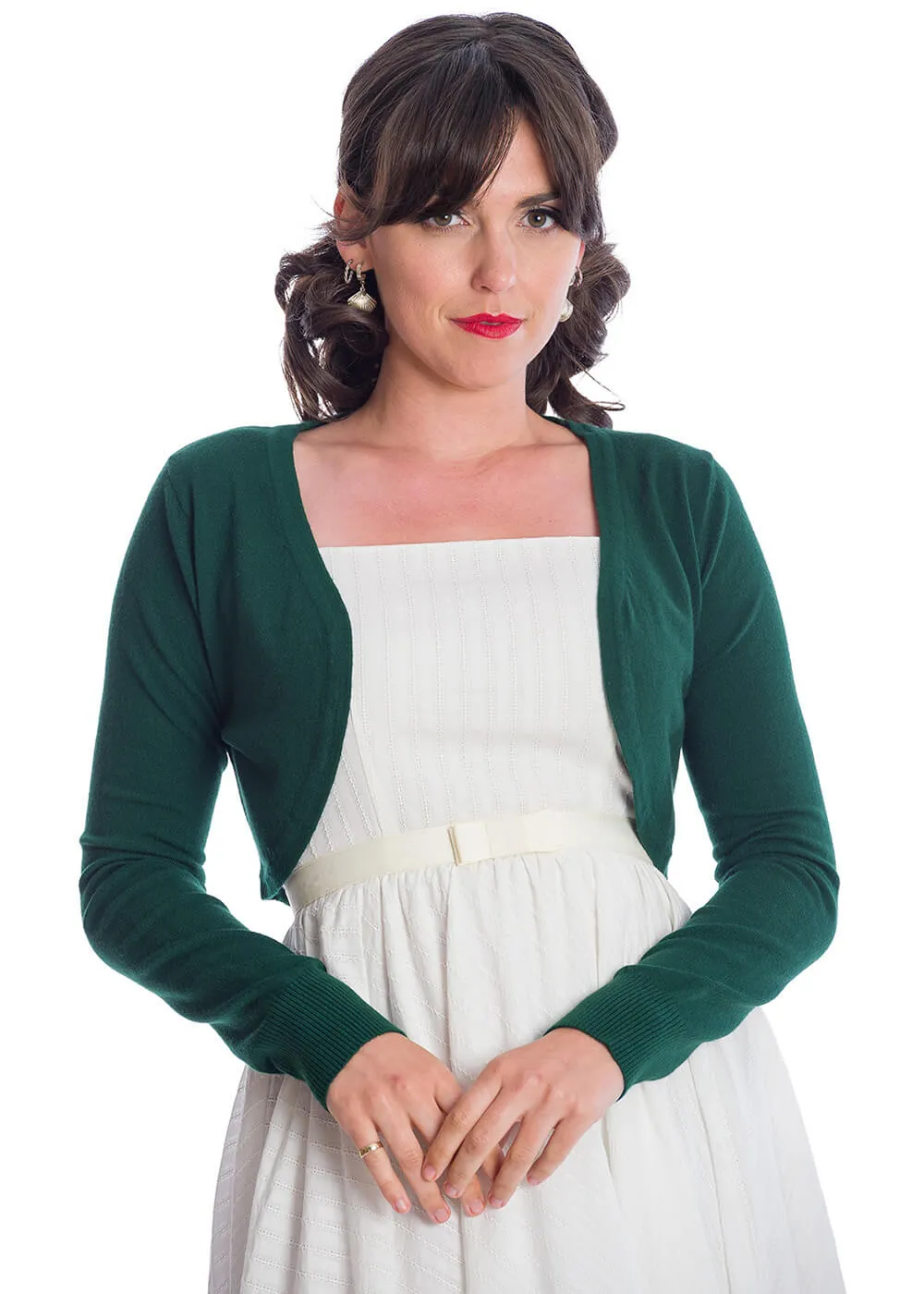 Dark Green Banned Flickers 50's Bolero