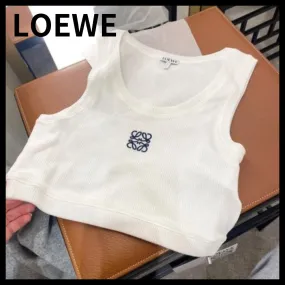 LOEWE Cotton Anagram Crop Tank