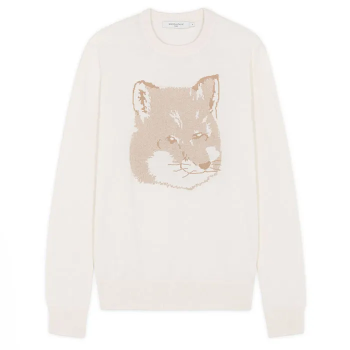 Unisex Wool Crew Neck Long Sleeves with V-neck & Crew Neck by MAISON KITSUNE