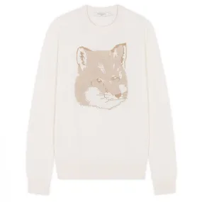 Unisex Wool Crew Neck Long Sleeves with V-neck & Crew Neck by MAISON KITSUNE