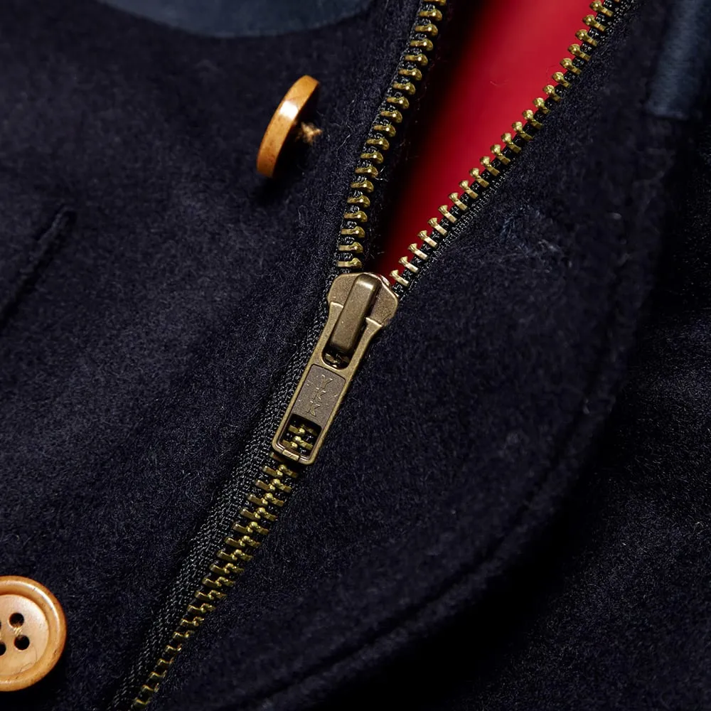 Bleu de Paname Marine Wool Shoulder Panel Jacket